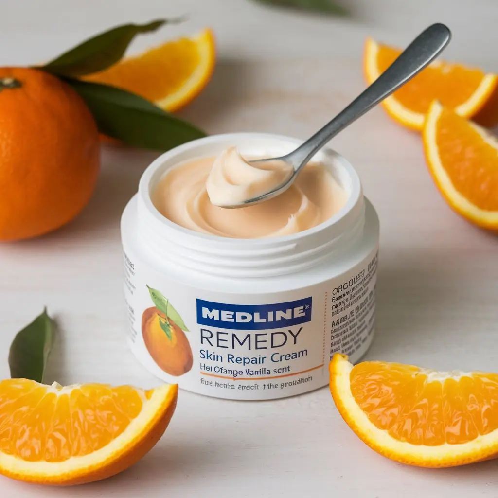 Medline Remedy Skin Repair Cream Orange Vanilla Scent