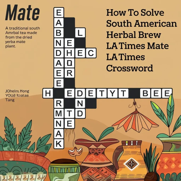 How to Solve South American Herbal Brew LA Times Crossword