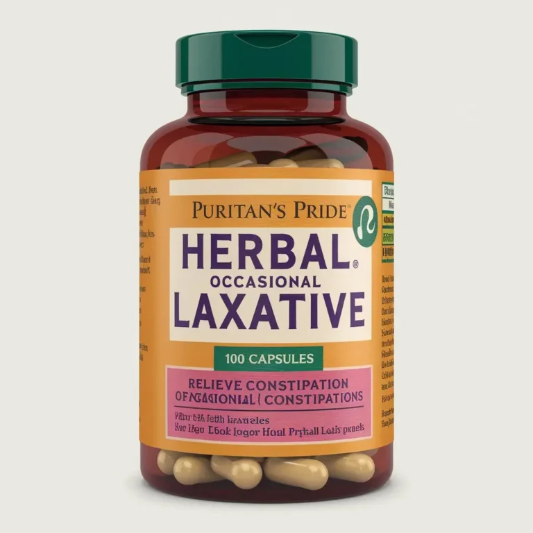 Puritan's Pride Herbal Laxative 100 Capsules Relieves Occasional Constipation