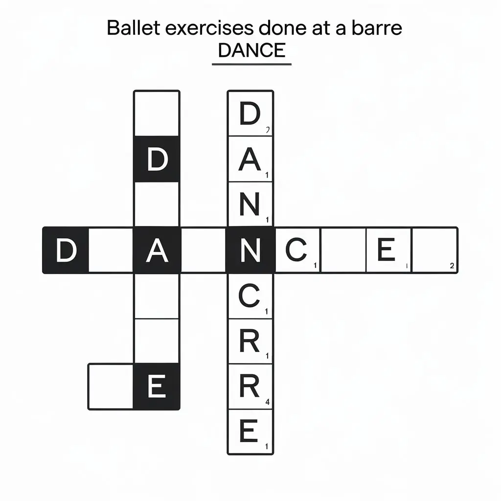 Ballet Exercises Done at a Barre Crossword Clue